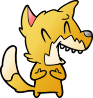 laughing fox cartoon png