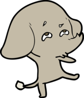 Cartoon-Elefant erinnert sich png