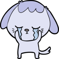 cute puppy crying cartoon png