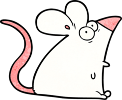 cartoon frightened mouse png