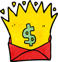cartoon envelope with money sign png