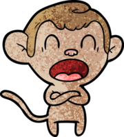 shouting cartoon monkey png