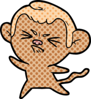 cartoon angry monkey png