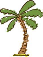 dibujo de tiza de palmera png