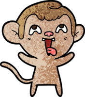 singe de dessin animé fou png