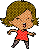 garota feliz dos desenhos animados png