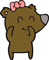 female bear cartoon png