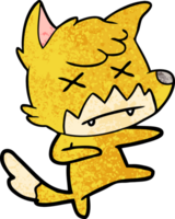 dessin animé renard mort png