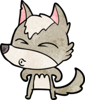 cartoon wolf whistling png