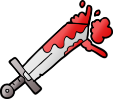 bloody cartoon sword png