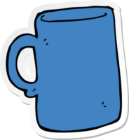 adesivo de uma caneca de desenho animado png