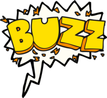 hand drawn speech bubble cartoon buzz symbol png