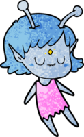 garota alienígena de desenho animado png