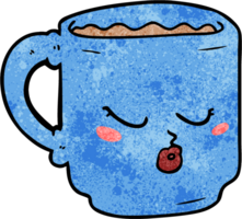 tecknad kaffemugg png