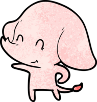 elefante de dibujos animados lindo png