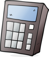 hand drawn cartoon calculator png