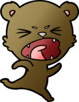 angry cartoon bear png