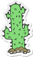 pegatina de un cactus de dibujos animados png