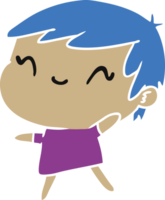 desenho animado ilustração do uma fofa kawaii menina png