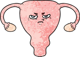 cartoon angry uterus png