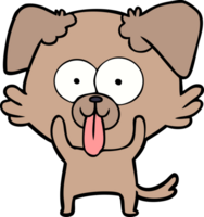 perro de dibujos animados con la lengua fuera png