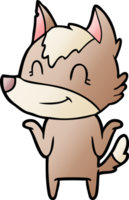 loup de dessin animé amical png