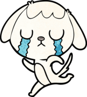 carino cartone animato cane pianto png
