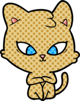 simpatico gatto cartone animato png