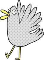 cartoon bird squawking png