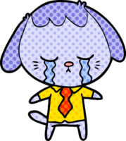 cartoon dog crying png