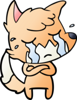 crying fox cartoon png