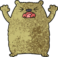 personagem de desenho animado urso png