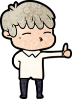 cartoon curious boy png