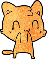 cartoon happy cat png