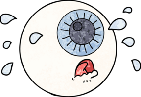 cartoon eyeball crying png