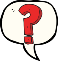 hand drawn speech bubble cartoon question mark symbol png