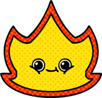 comic book style cartoon of a fire png