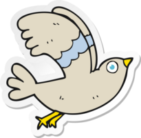 sticker of a cartoon bird png