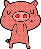 cartoon content pig png