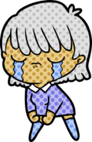 cartoon woman crying png