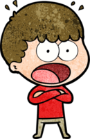 cartoon shocked man png