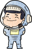 heureux, dessin animé, astronaute png