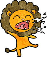 cartoon roaring lion png