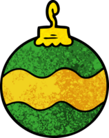 cartoon christmas bauble png