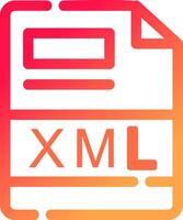 XML Creative Icon Design vector