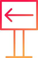 Left Creative Icon Design vector