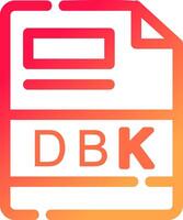 dbk creativo icono diseño vector