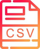 CSV Creative Icon Design vector