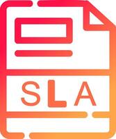 SLA Creative Icon Design vector