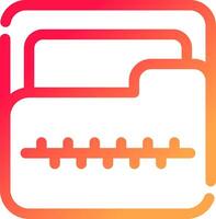 Zip Folder Creative Icon Design vector